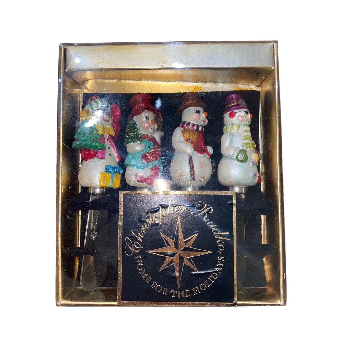 Christopher Radko Home for the Holidays Snowman Spreader Set Etsy