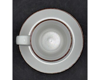 Noritake Hello Spring Vintage Stoneware Flat Cup & Saucer Set Made