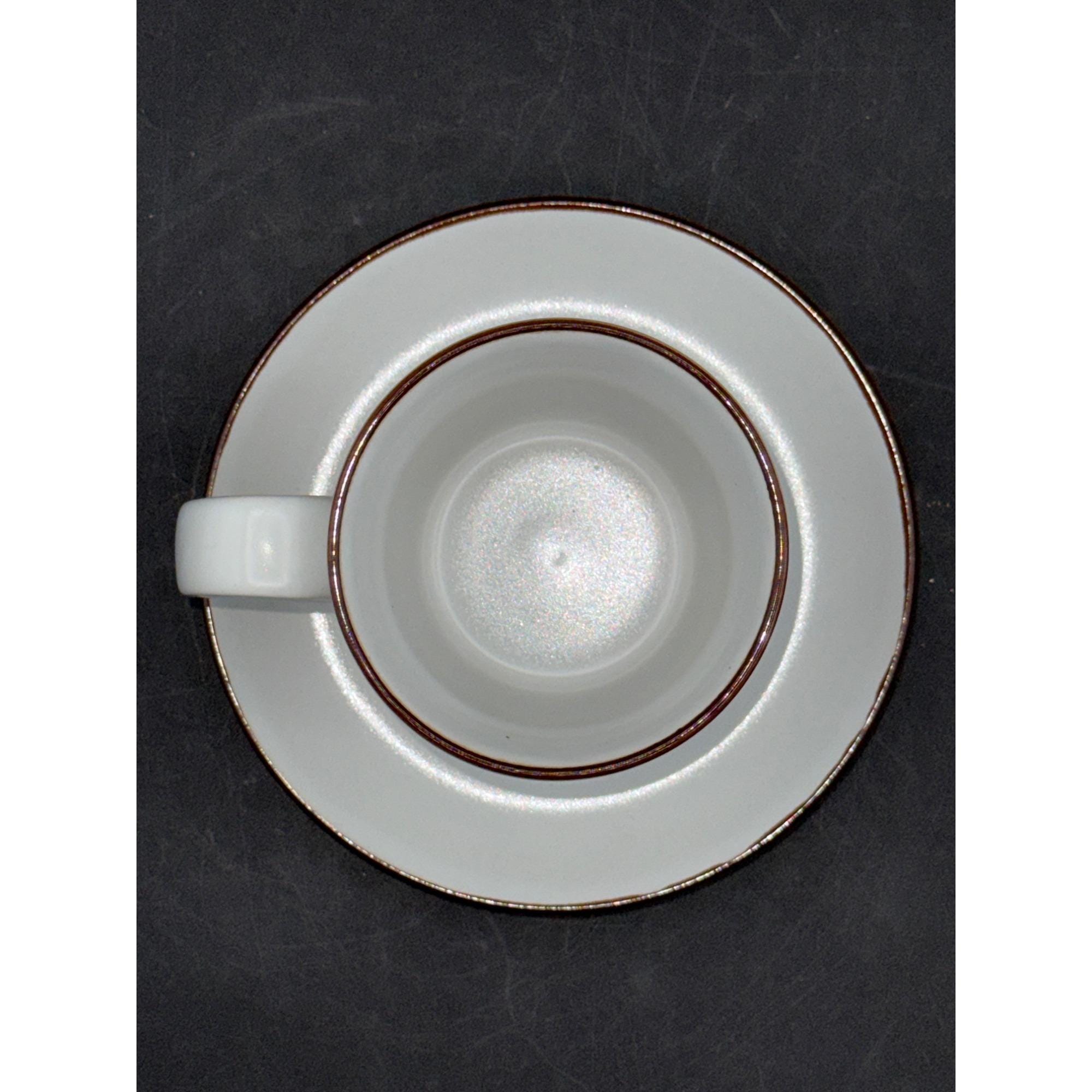 Noritake Hello Spring Vintage Stoneware Flat Cup & Saucer Set Made
