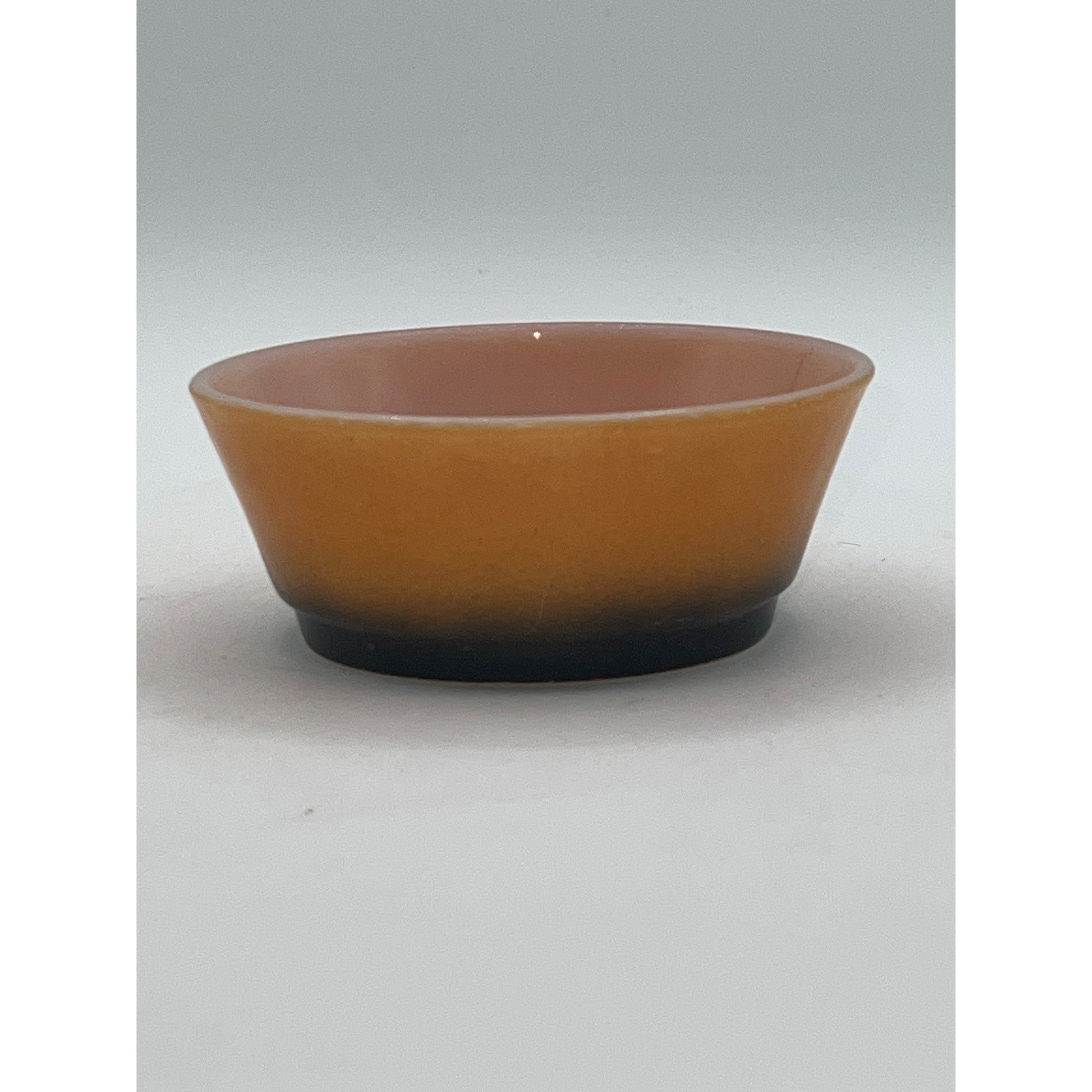 Orange Brown Anchor Hocking Fire King Small Milk Glass Bowl - Etsy