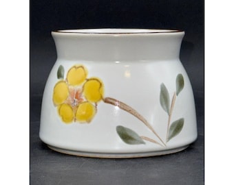Noritake Steinzeug Hallo Frühling Muster 8551 Zuckerdose Vintage nicht mehr 3 "Hoch Blumenmuster Japan hergestellt