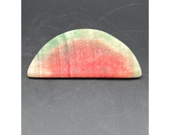 Alabaster Stone Fruit RARE Watermelon Melon Slice Early Italian Hand Carved