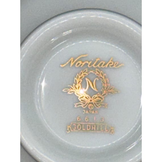 こうちゃ Vintage Noritake Goldhill 6613 Tea Cup Red & Gold Floral Rim