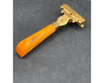 Schick Ever Sharp Razor, Vintage Gold Injector Safety Razor With