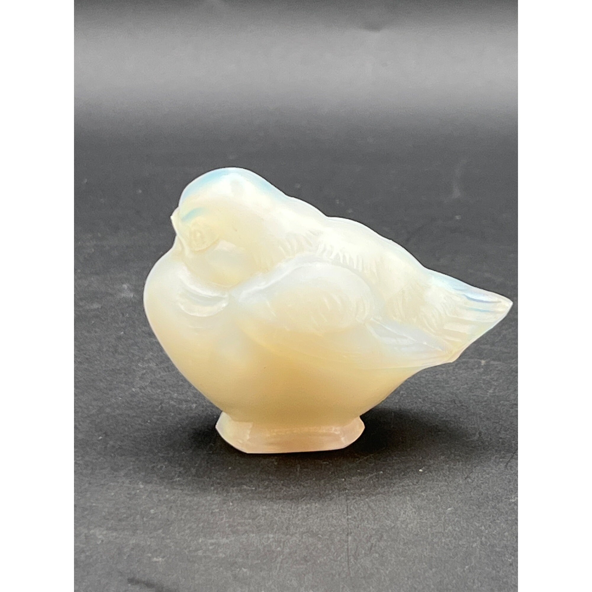 Vintage Hand Made Sabino Art Fire Glass Large Sparrow Chick Bird