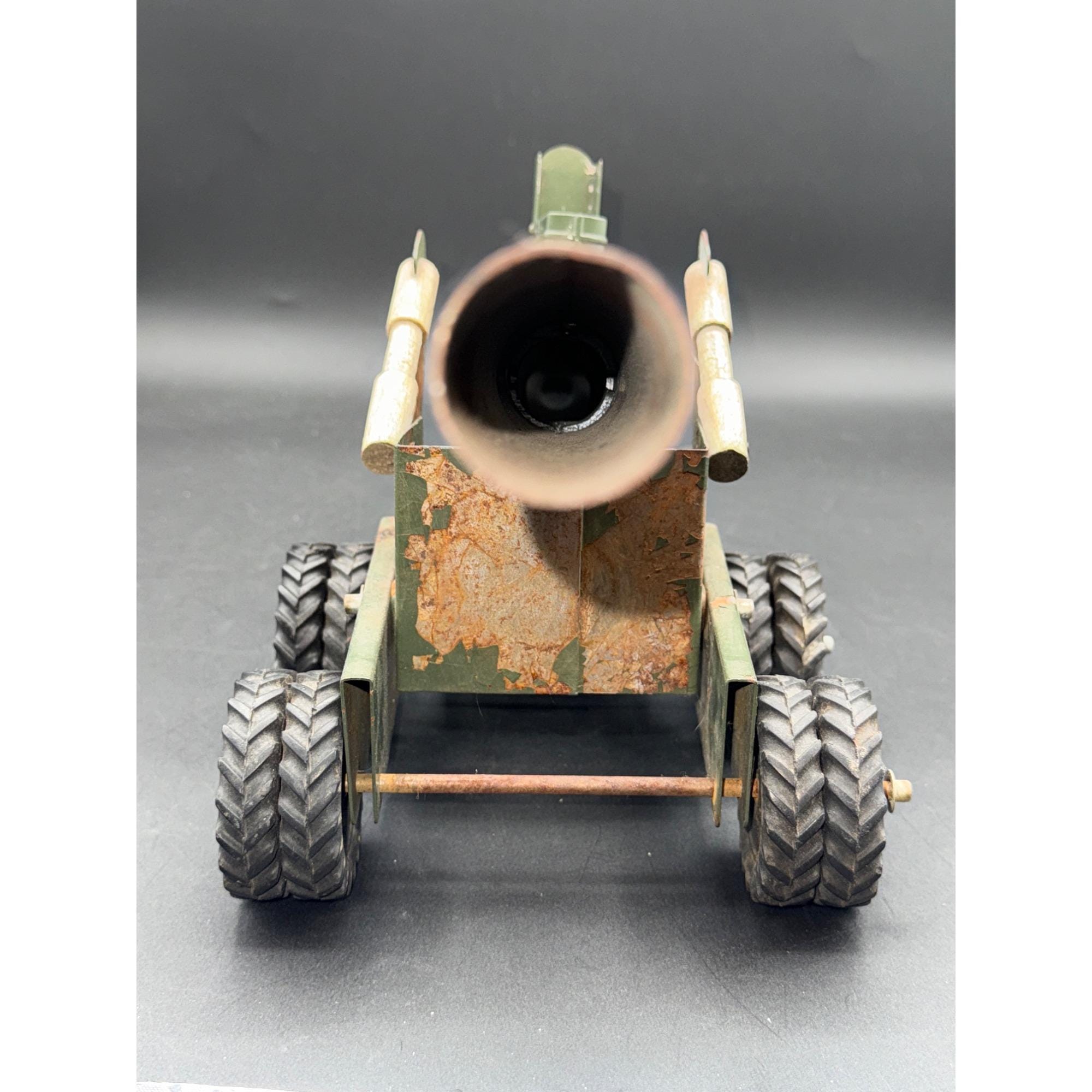 Vintage 1958 Big Bang Cannon Military Artillery Toy for Parts
