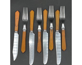 Vintage Hamilton Laidlaw Flatware Set. Scottish Stainless Steel