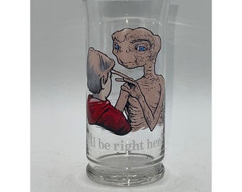 Vintage ET Pizza Hut Glass Limited Edition 1982 I'll Be Right Here