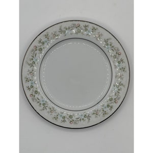 Noritake Japan Porzellan China Savannah 2031 Platinum Rim Brotteller 16 3/8&quot;