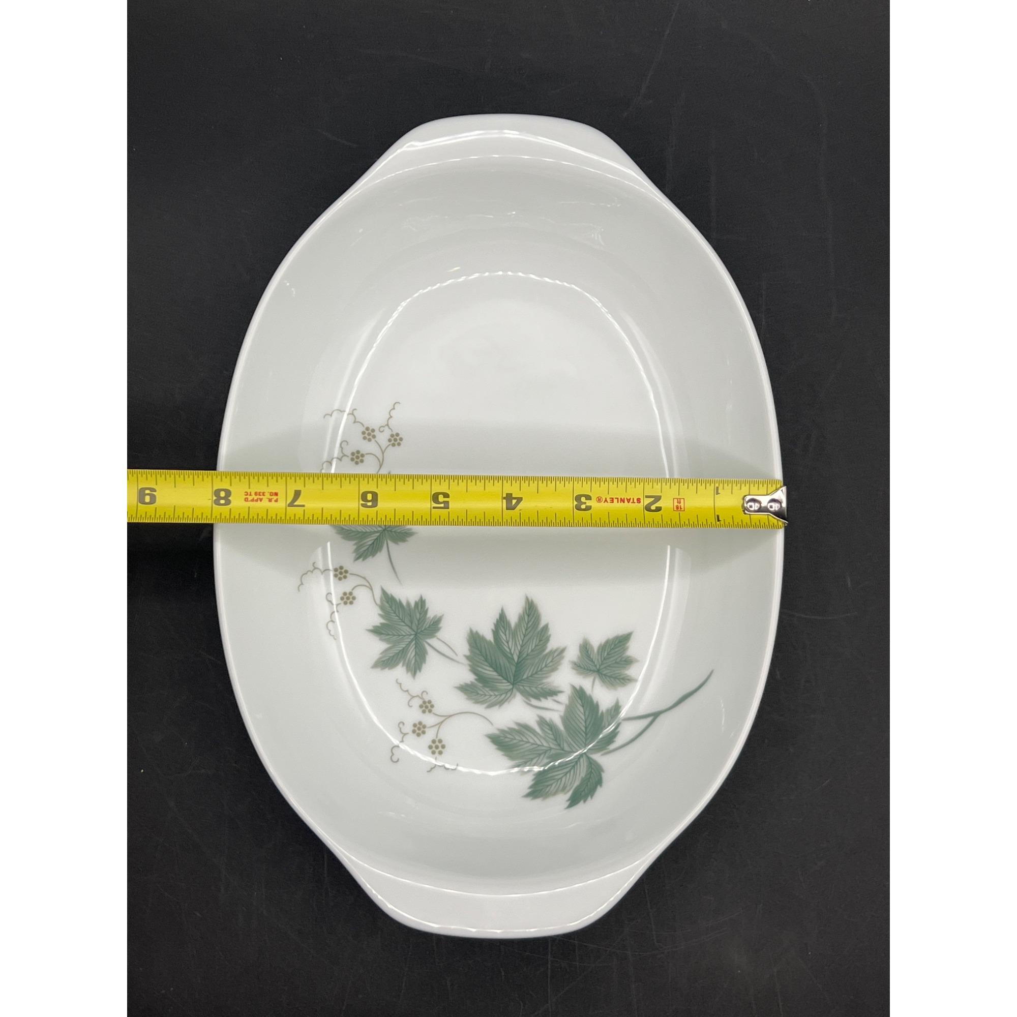 『ウレうー特価』　Noritake 『LAMELLE』　大きめ　中皿　4枚 Noritake Wild Ivy 102 Oval Serving Dish 11.5”L X 8”W Cook/serve