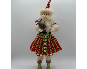 Vintage Department 56 Patience Brewster Santa Claus Krinkles Holding Basket