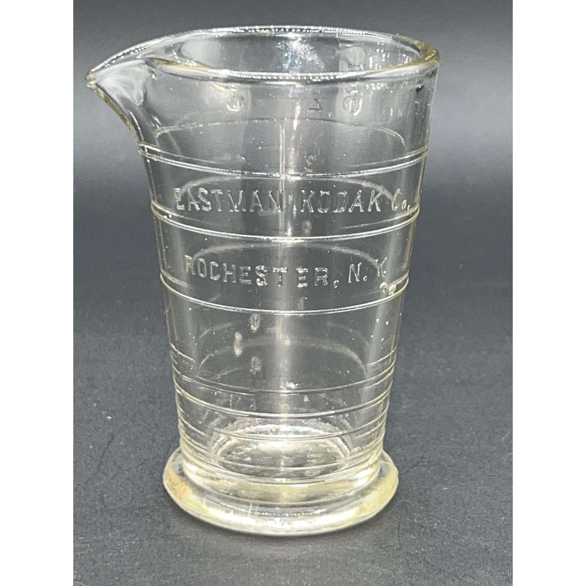 【KODAK】23SS ロチェスター Rochester Vintage Kodak Glass Measuring Beaker 4.25