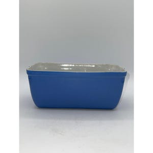 Vintage Hall China Rectangular Baking Dish Blue & White Porcelain