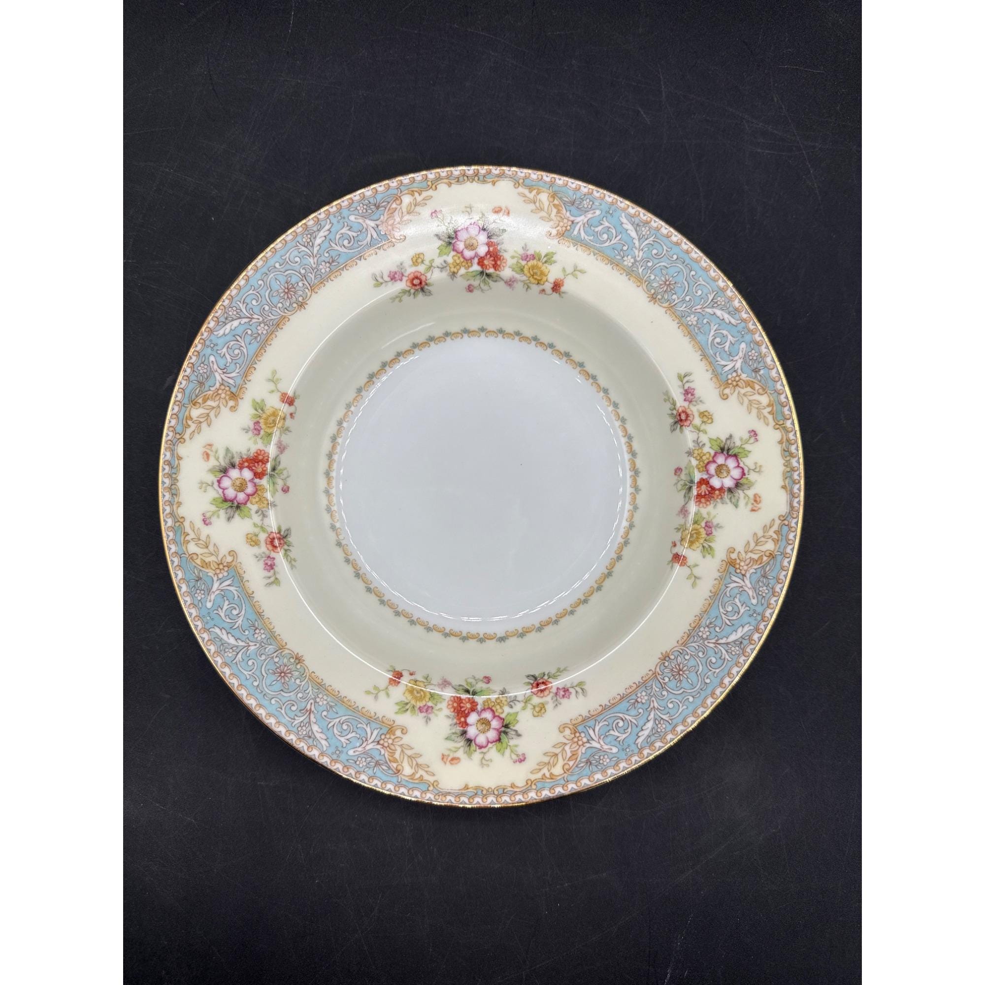 Vintage Noritake China Blue DAWN Pattern 4715 Soup/coupe Bowl - Etsy
