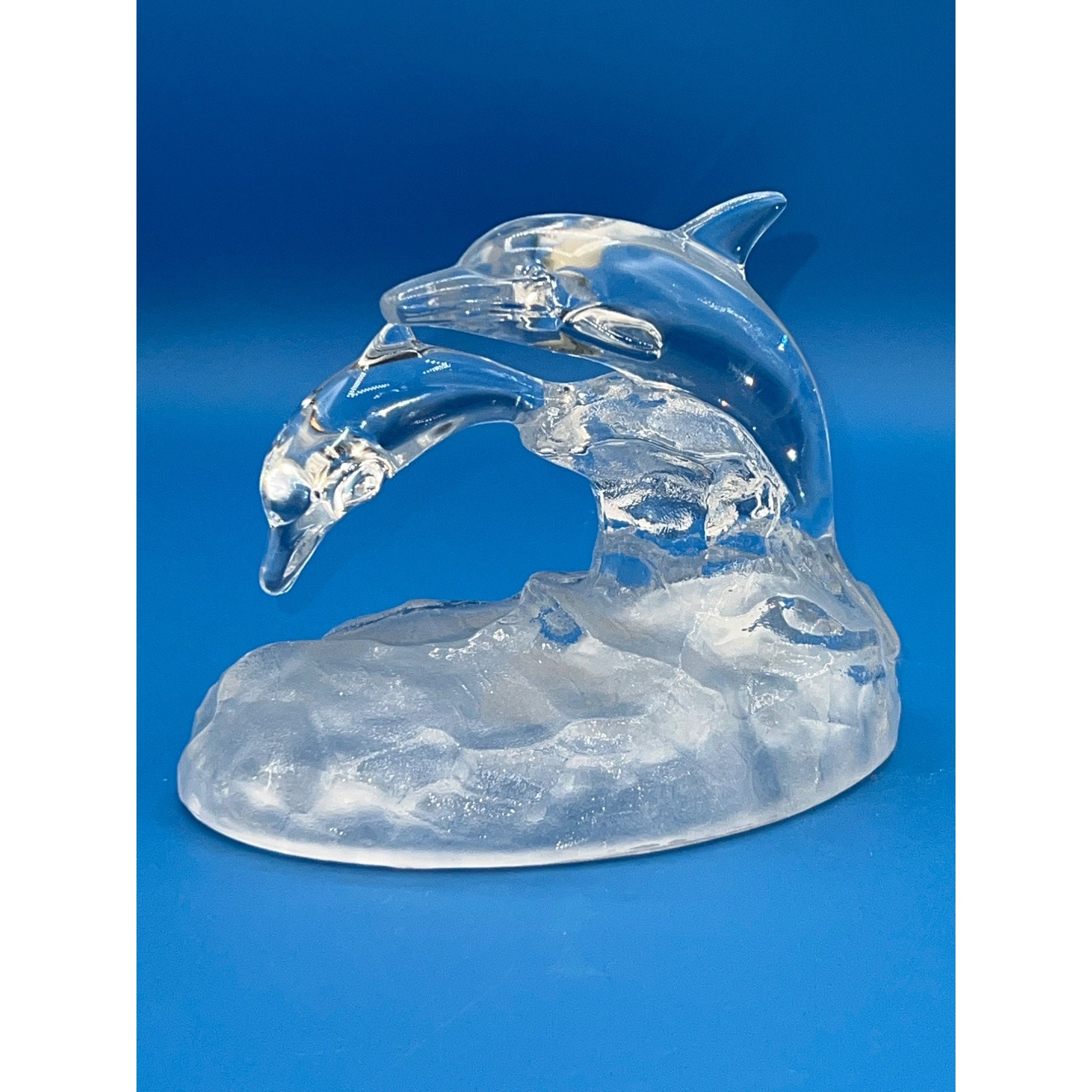新品❣️美しい青CRYSTAL DARQUES DAUPHIN  新品❣️美しい青CRYSTAL DARQUES DAUPHIN ROYAL