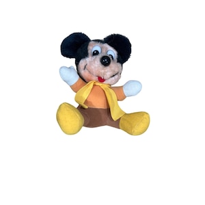 Vintage Mickey Mouse "A Christmas Carol" Plushie 8in