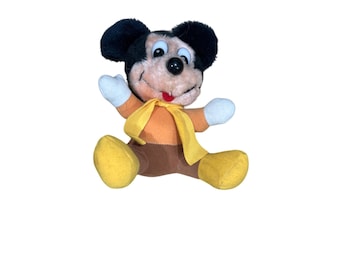 Vintage Micky Maus ""A Christmas Carol"" Plüschtier 22 cm."
