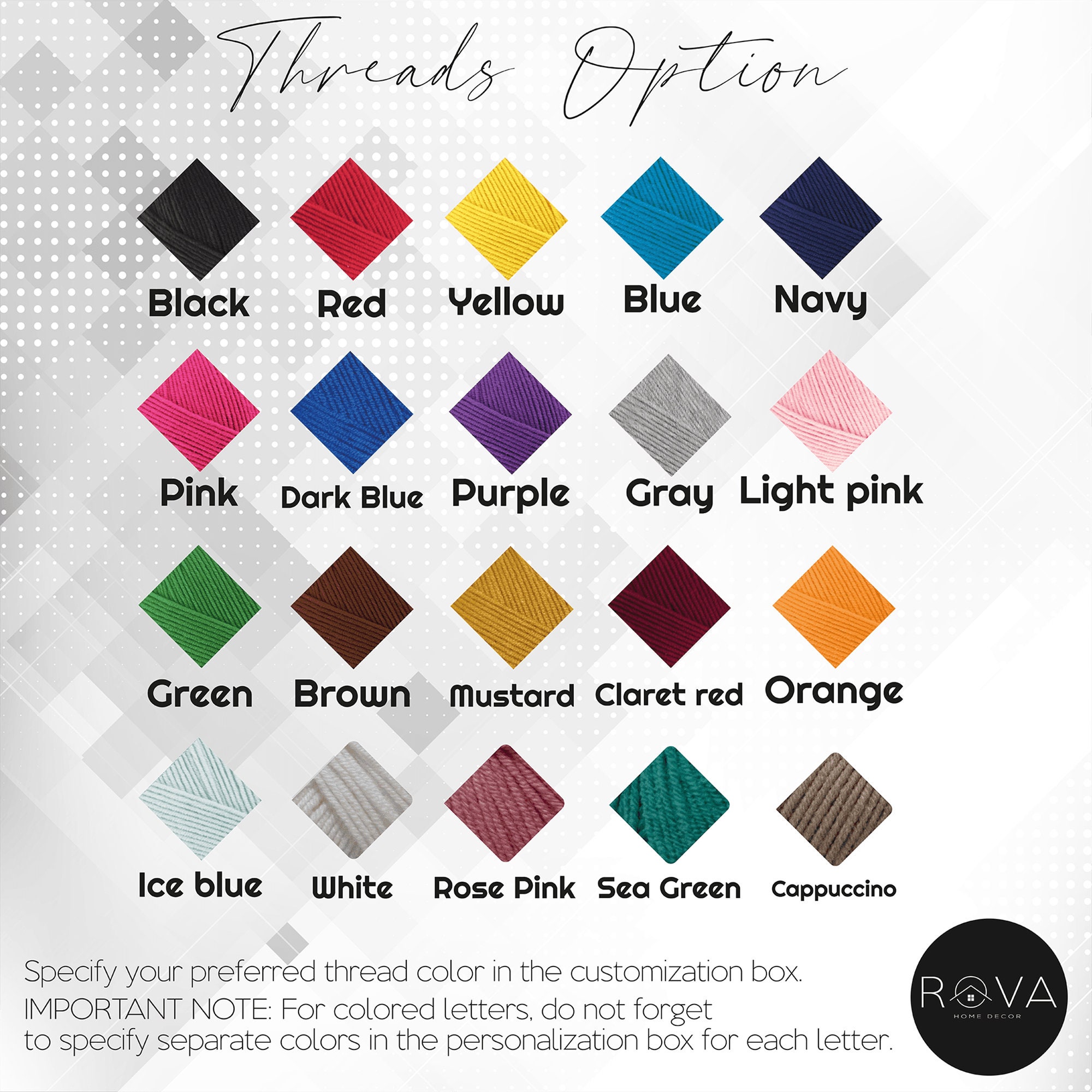 Personalized Punch Needle Name Pillow Case, Embroidered Text Pillow