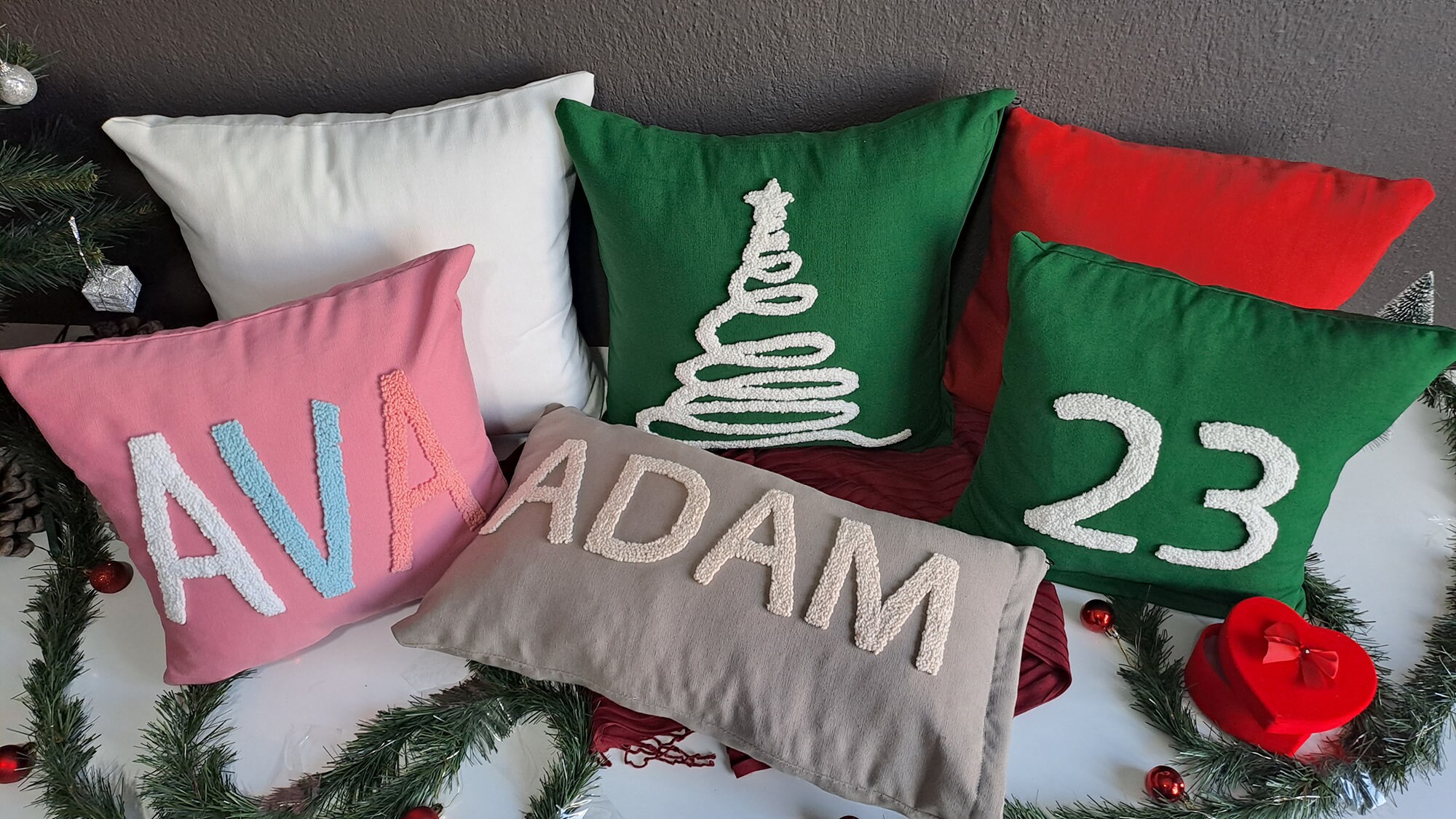 Personalized Name Embroidered Pillowcase Personalized Christmas Gift