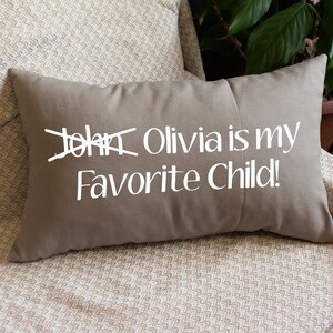 Regalo del día de la madre, funda de almohada personalizada, almohada divertida para madres, almohada personalizada, almohada con nombre, cojín personalizable, almohada para niños favoritos