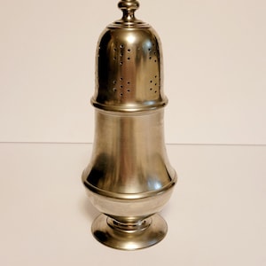 Vintage Pewter Muffineer Sugar Shaker Royal Daalderop KDM 8&quot; Made In Holland