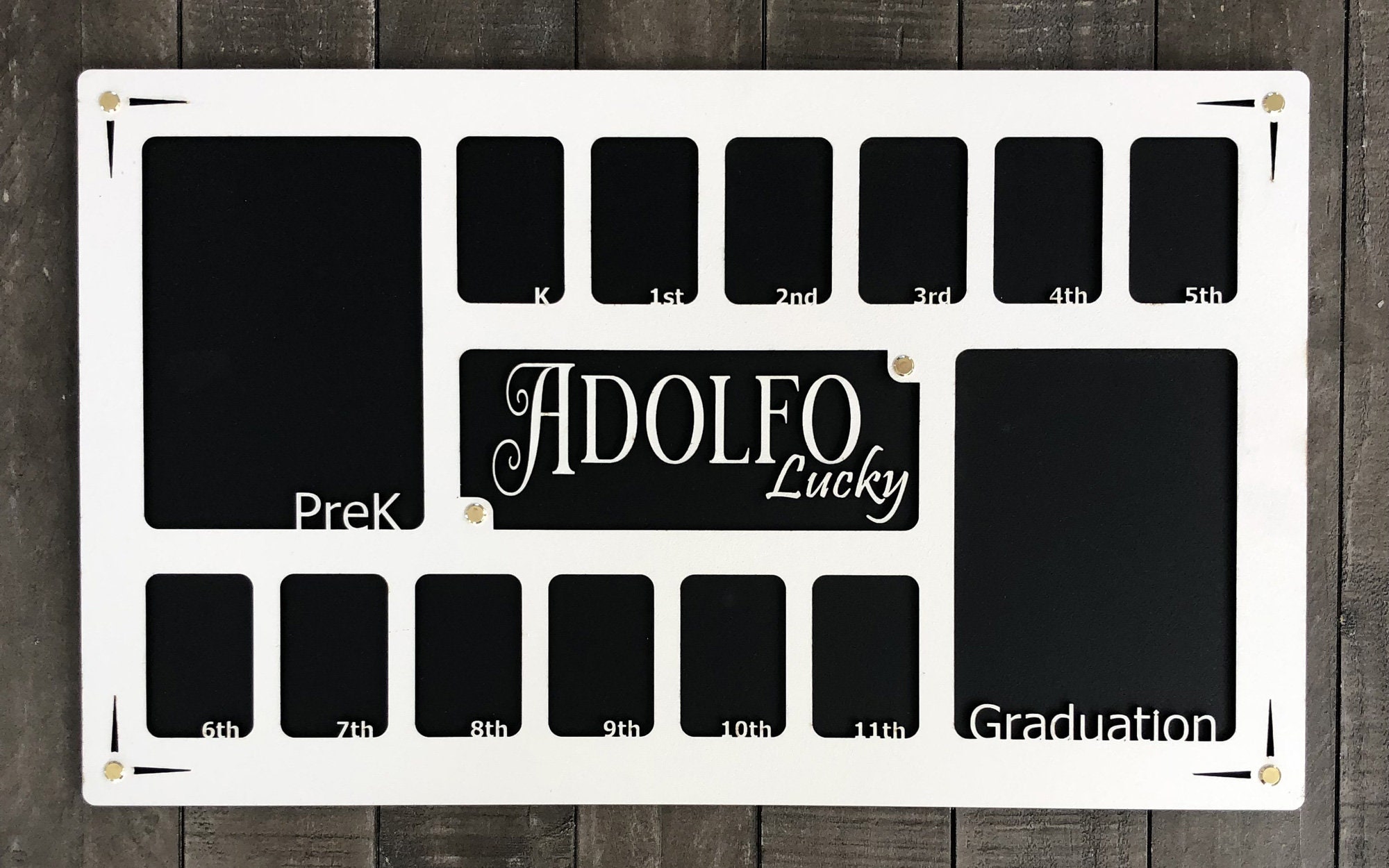 School Years Picture Frame, K12 Photo Frame, Kindergarten High School