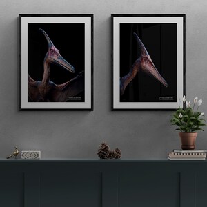 Pteranodon | Dinosaur Wall Art Prints | Hollywood Quality Poster | Kid&#39;s Room Decor | Dinosaur Poster | Extinction Collection
