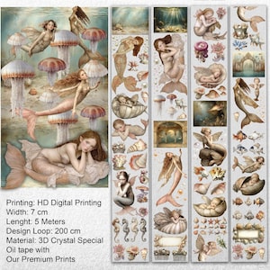 Plakboek Sea Nymph -3D Crystal Special Oil-tape