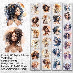 Plakboek hemelse godin-3D Holo goudfolie huisdiertape