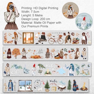 Scrapbooking herfst-winter speciale matte olie huisdiertape