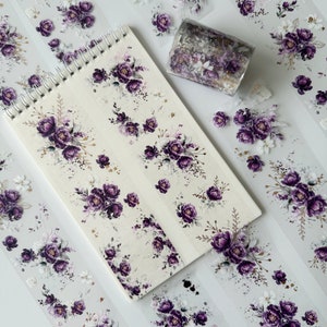 Plakboek Royal Purple Flowers-3D-folie huisdiertape