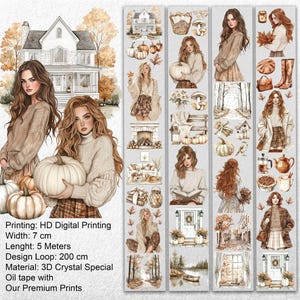 Cozy Fall Dreams PET Tape – Scrapbooking, Journaling, Decorative Craft Supplies – Tax Included – SRP143
