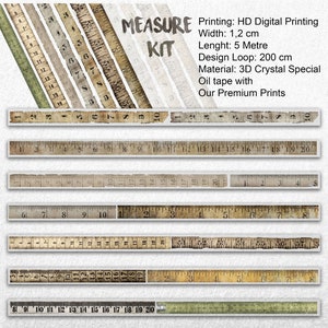 Scrapbook Measure Kit -3D Crystal Oil Tape