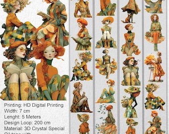 Autumn Twilight PET Tape - Scrapbooking, Journaling, Dekoratives Bastelmaterial - MwSt inklusive - SRP146