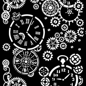 Scrapbooking 'Steamworld' Mixed Patterns Schablone