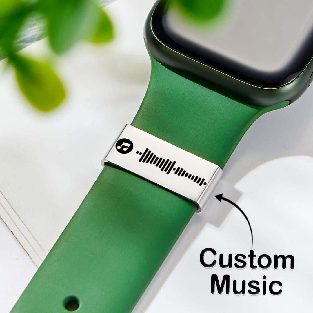 Custom Scannable Music Code Watch Band Accessory: Personalized Engraved ...