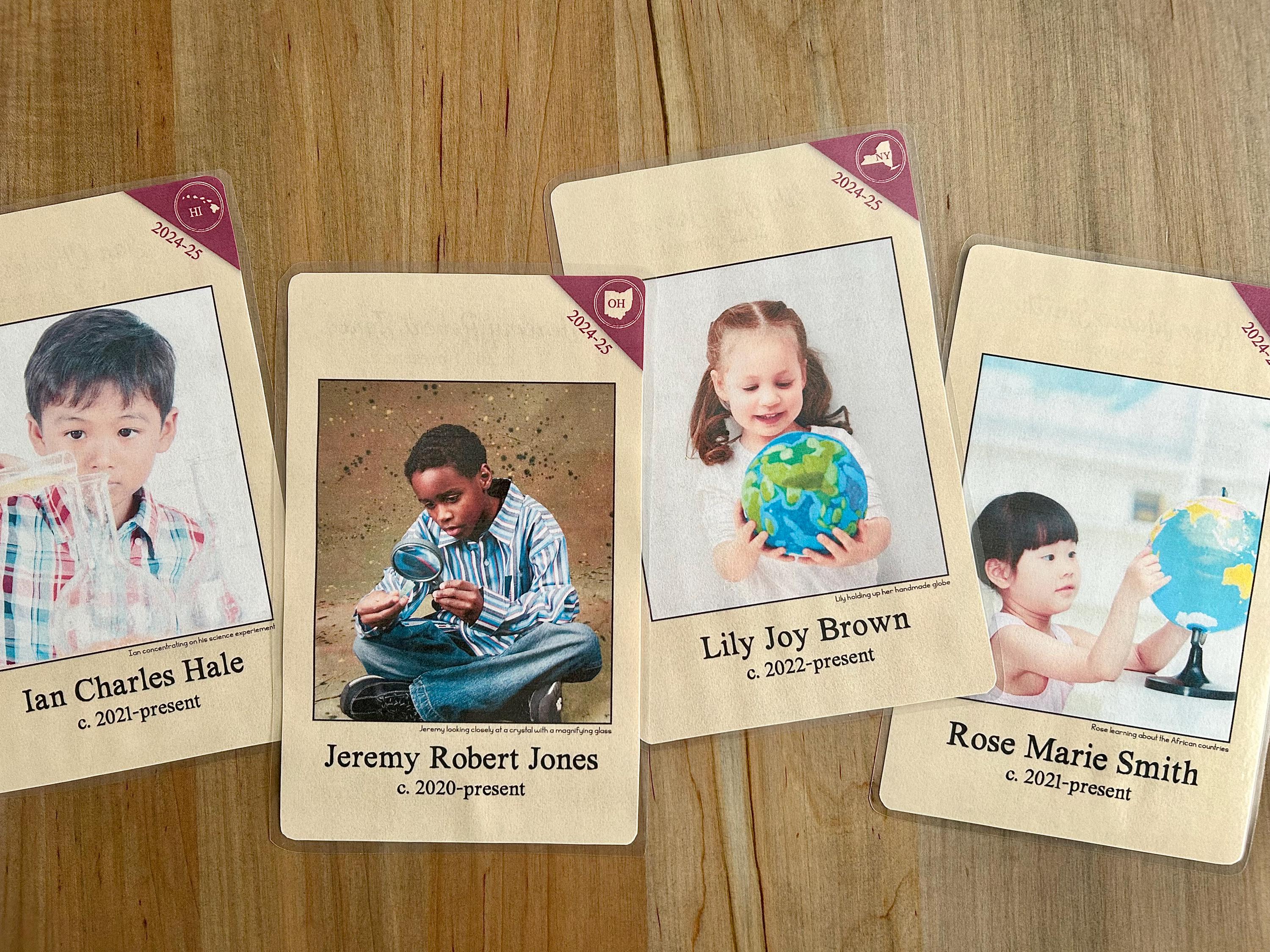Personalized Student Timeline Card - Etsy