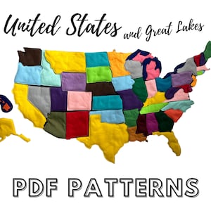 The 50 United States and Great Lakes PATTERNS; Classical Conversations Cycle 3