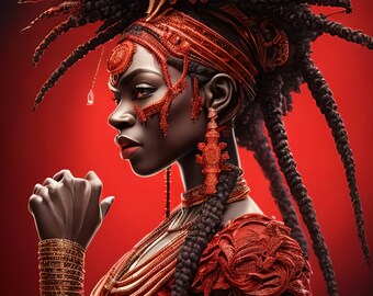 Oya Orisha Digital Art