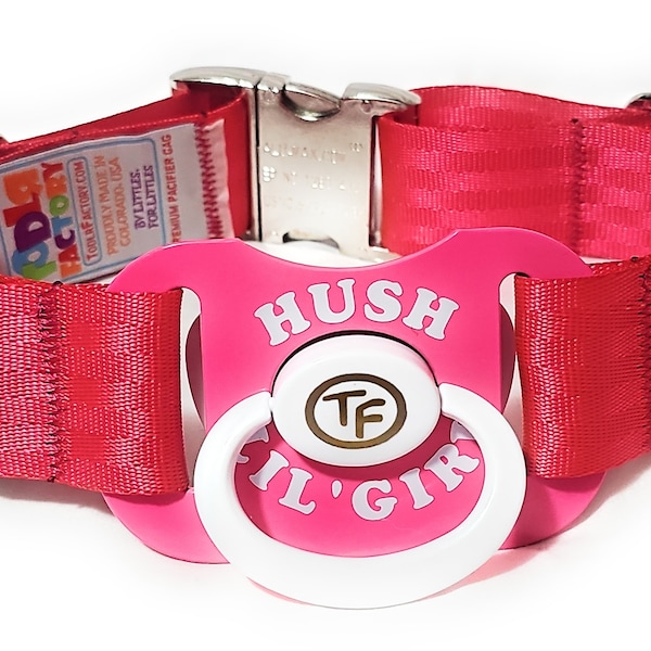 Todlr Factory Premium Standard Adult Sz 6 Pacifier Gag PaciGag Ageplay ABDL Little - "Hush Lil' Girl"