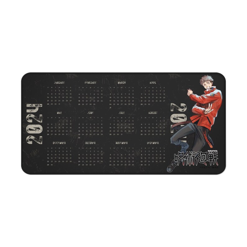 Anime 2024 Calendar Jujutsu Kaisen Yuji Itadori Large Mousepad Anime