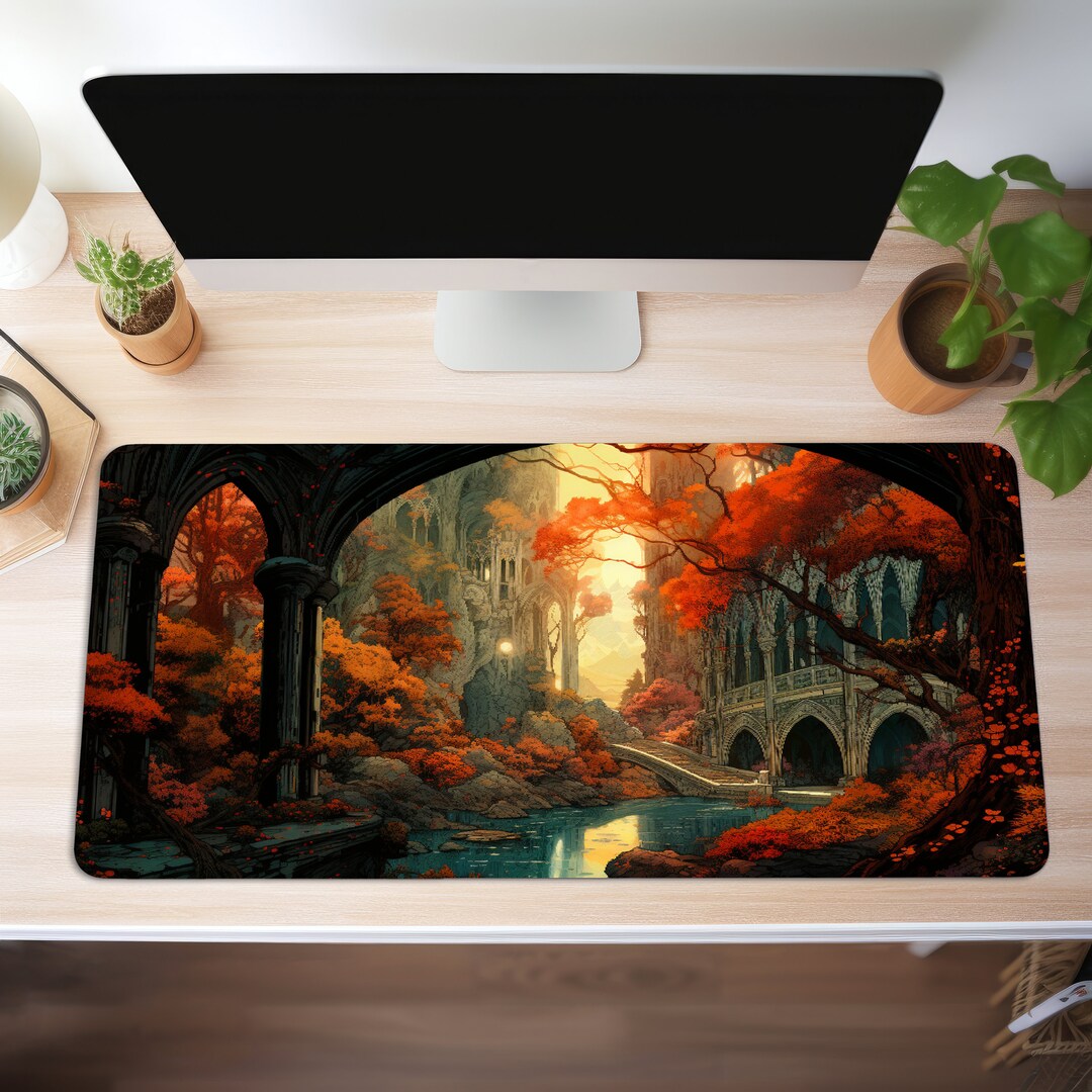 Rivendell Desk Mat LOTR Lover Gift Aesthetic Desk Decoration Etsy