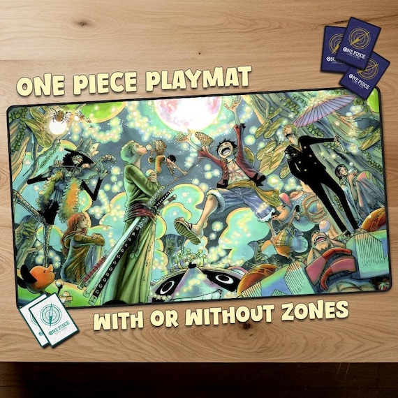 Monkey D Luffy One Piece Crew One Piece Playmat With Zones One
