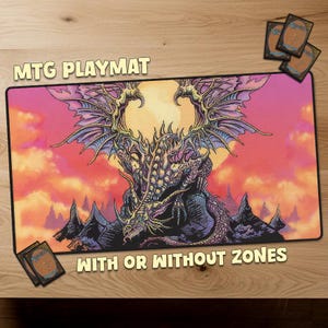 The Ur-Dragon Magic The Gathering Spielmatte MTG Spielmatte With Zones MTG Playmat Personalisierte Matte für Sammelkartenspiele Offizielle Größe