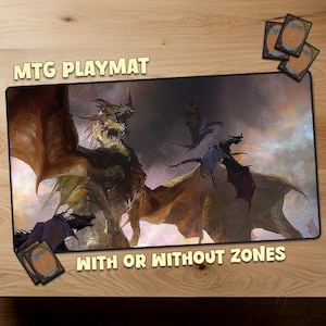 The Ur-Dragon Magic The Gathering Spielmatte MTG Spielmatte With Zones MTG Playmat Personalisierte Matte für Sammelkartenspiele Offizielle Größe