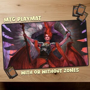 Kaalia of the Vast Magic The Gathering Spielmatte MTG Spielmatte With Zones MTG Spielmatte Personalisierte Matte für Sammelkartenspiele