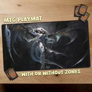 Atraxa, Praetors Voice Magic The Gathering Playmat Tapis de jeu MTG avec zones Tapis de jeu MTG Tapis de jeu personnalisé pour jeux de cartes à collectionner Taille officielle