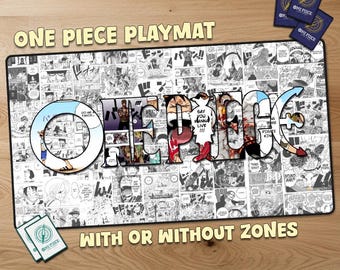 Manga One Piece Spielmatte mit Bereiche, Spielmatte für Sammelkartenspiele, personalisierte Spielmatte für Sammelkartenspiele, offizielle Größe
