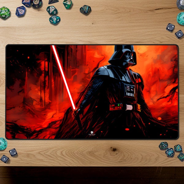 Darth Vader Star Wars Playmat MTG DnD Tabletop RPG Gaming Mat TTRpg Gift Large Desk Mat Decorative Desk Decor Gaming Desk Mat TCG Playmat