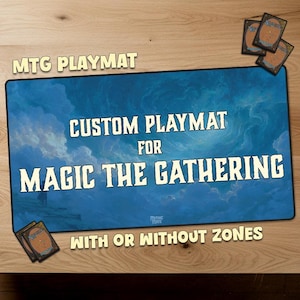 Custom Playmat made for Magic the Gathering MTG Playmat With Command Zones Commander Play Mat Trading Card Games Official Size TCG Games